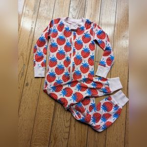 Hannah Anderson strawberry one-piece pajamas